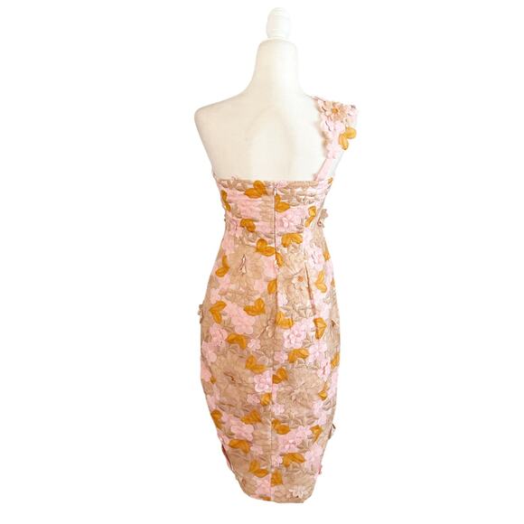 Anthropologie Floral Applique Dress 2 Pink NWT - Picture 5 of 11